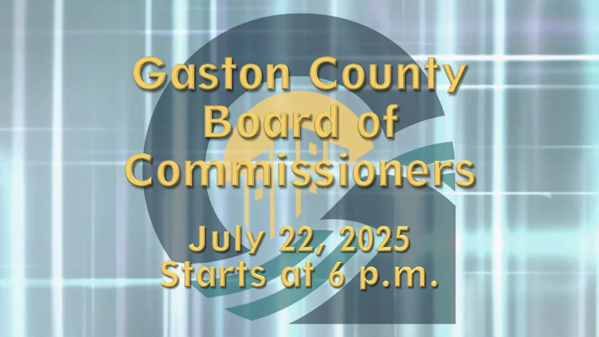 Gaston County BOC-July 22, 2025