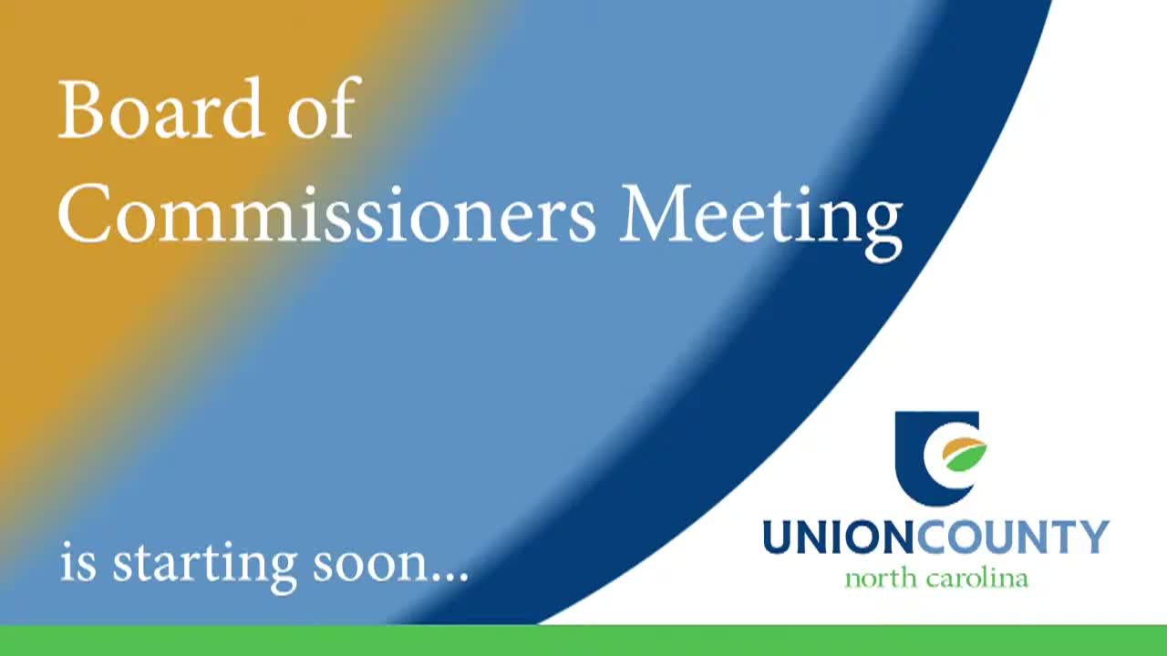 Union County BOC - August 11, 2025