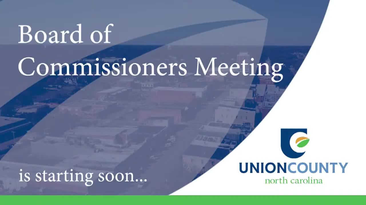 Union County BoC September 2, 2025