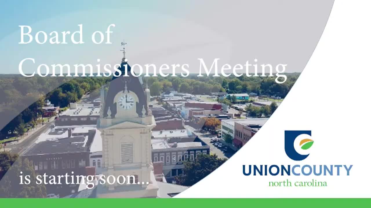 Union County BOCC November 17, 2025
