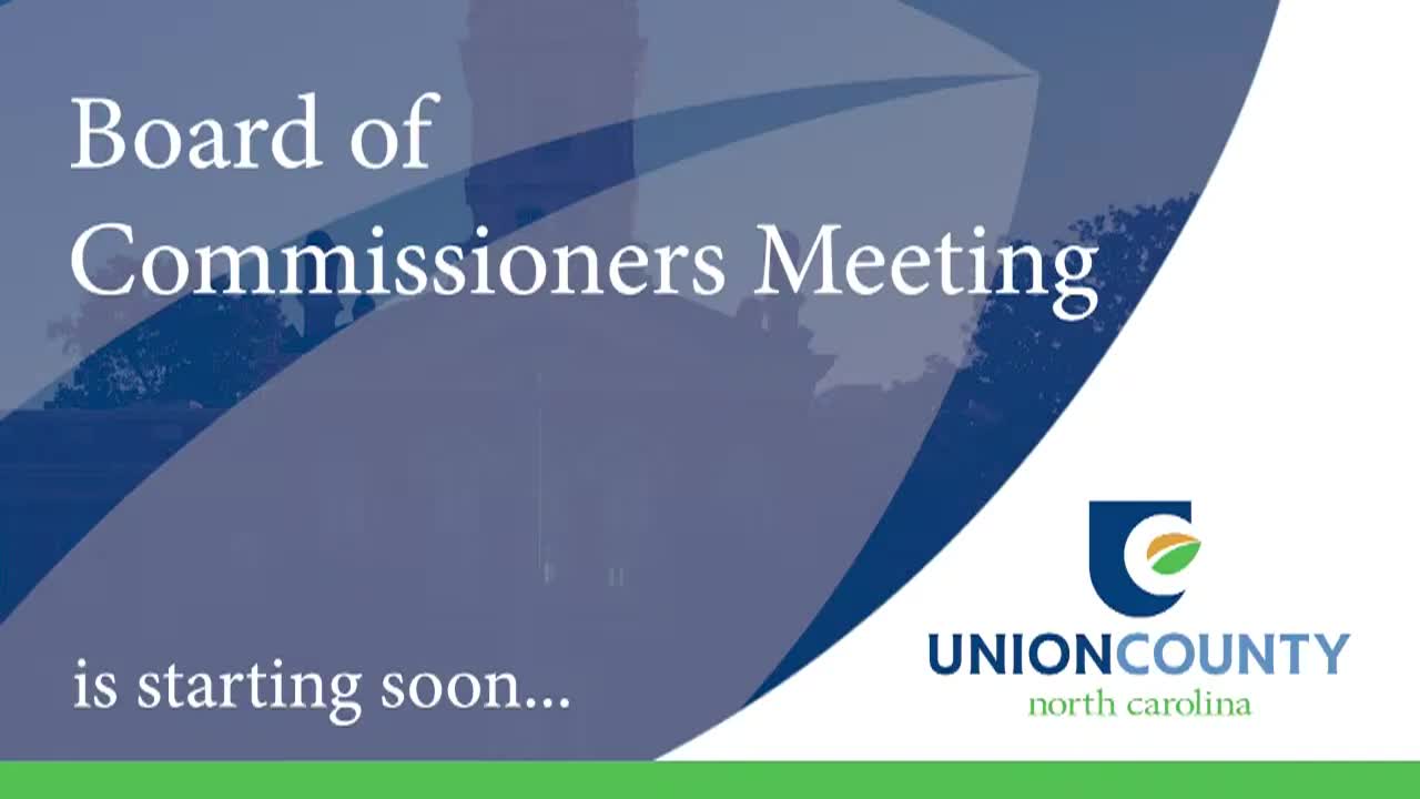 Union County BOC - January 12, 2026